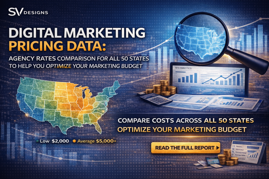 Digital Marketing Pricing Data: Agency rates comparison for all 50 states to help you optimize your marketing budget