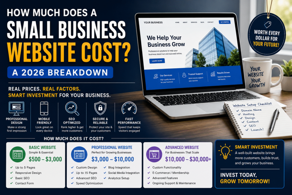 How Much Does a Small Business Website Cost? (A 2026 Breakdown)