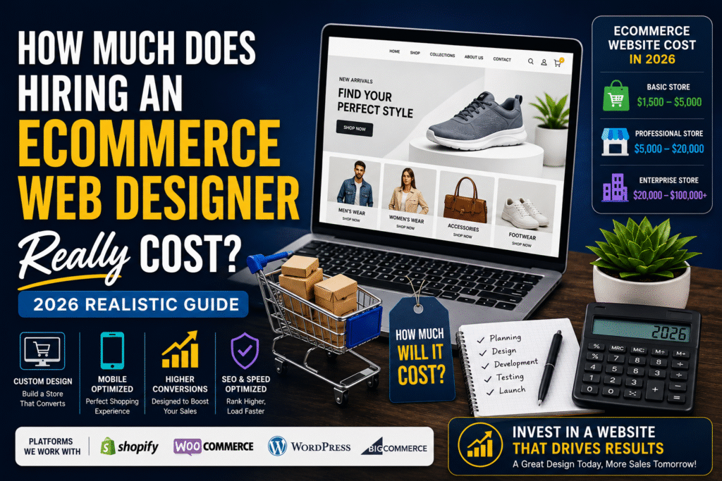 How Much Does Hiring an Ecommerce Web Designer Really Cost? (2026 Realistic Guide)