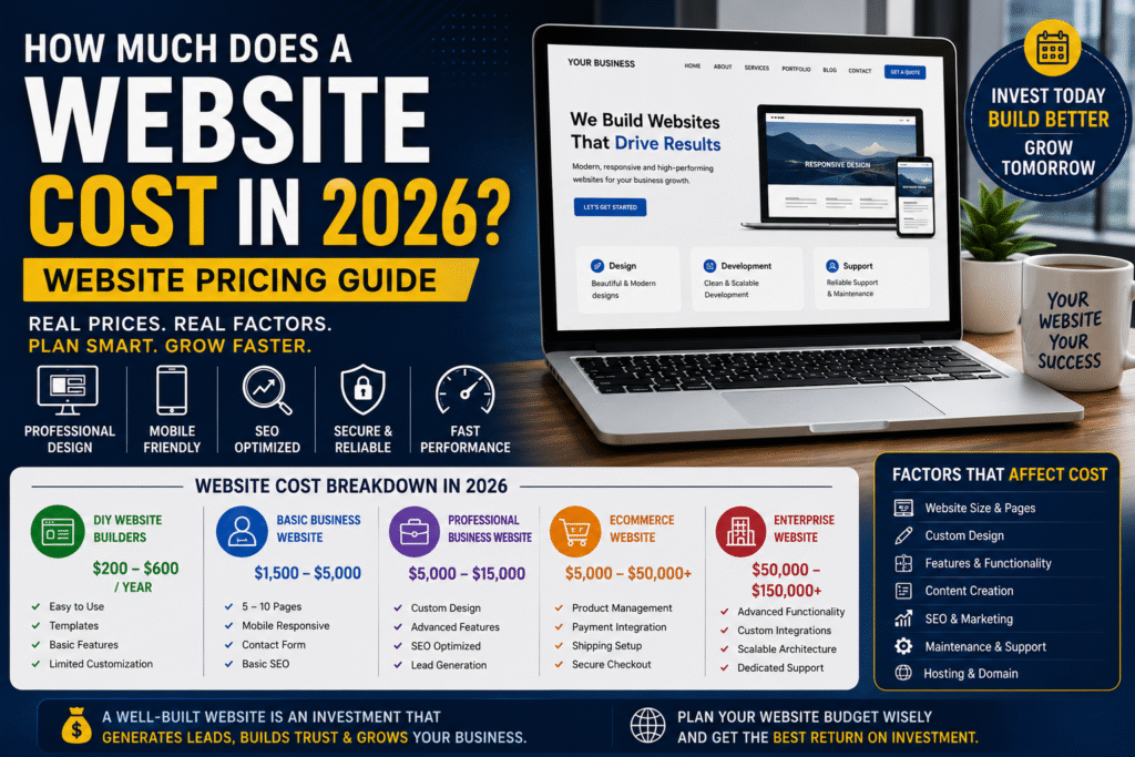 How Much Does a Website Cost in 2026? Website Pricing Guide