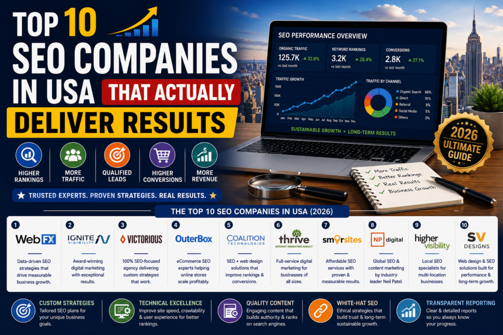 Top 10 SEO Companies in USA That Actually Deliver Results