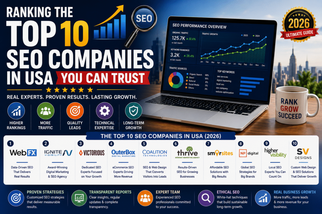 Ranking the Top 10 SEO Companies in USA You Can Trust