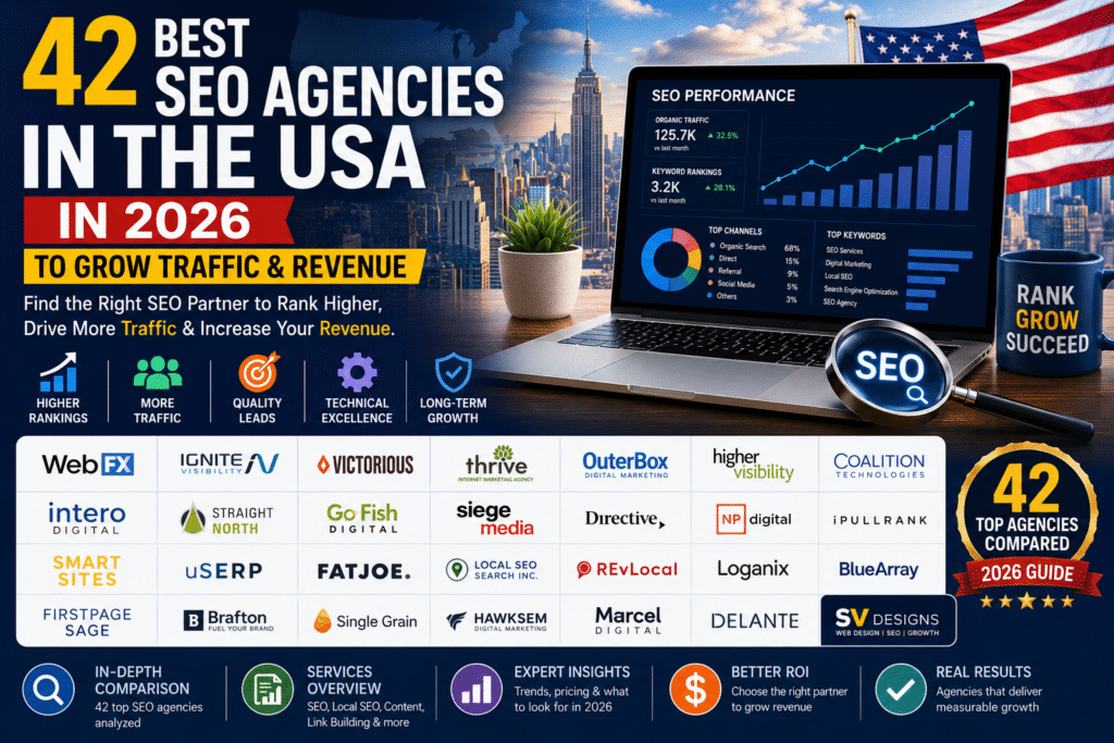 42 Best SEO Agencies in the USA in 2026 to Grow Traffic & Revenue